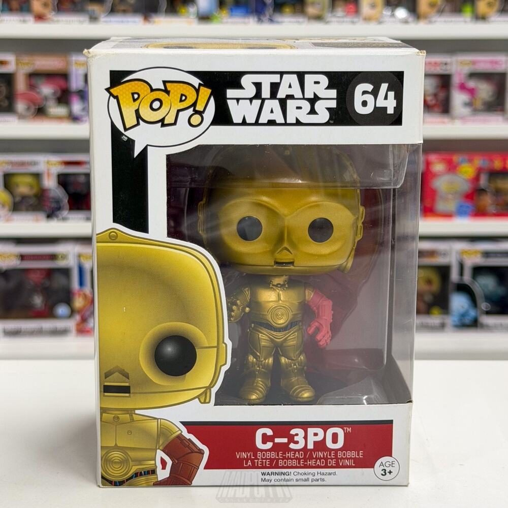 Funko Pop Star Wars Episode VII The Force Awakens C-3PO Red Arm 64 Vinyl Figure